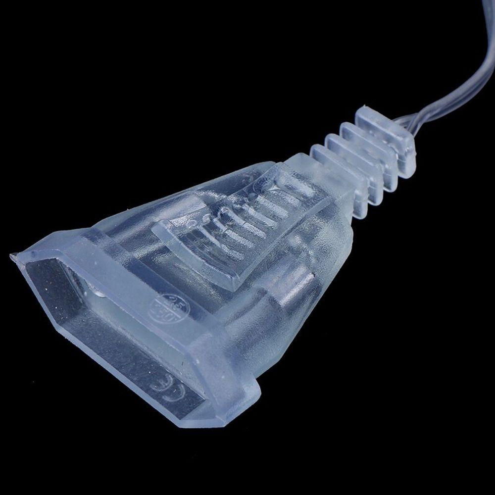 Caurspīdīgs vada pagarinātājs 3m Ziemassvētku lampiņām LED virtenēm