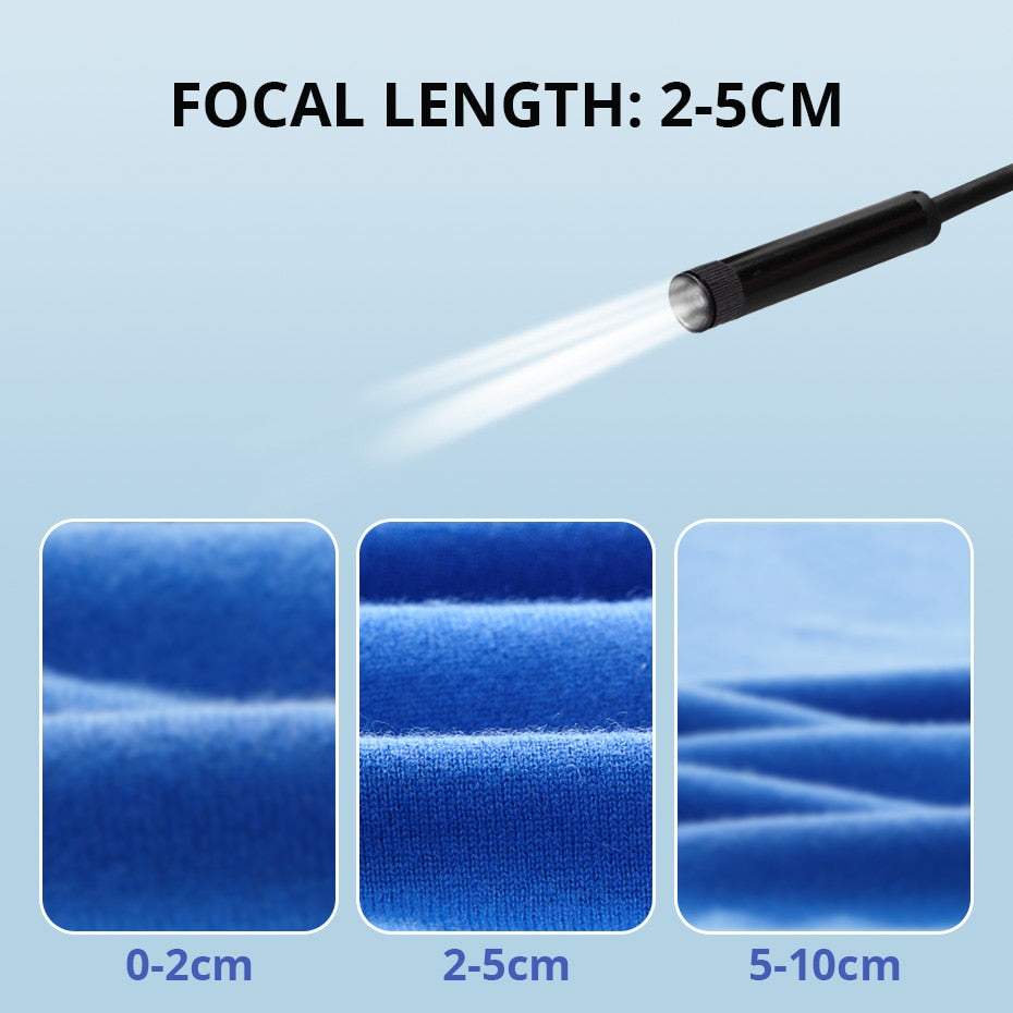 Endoskops Kamera Šaurām Vietām 5m 8mm LED Wi-Fi