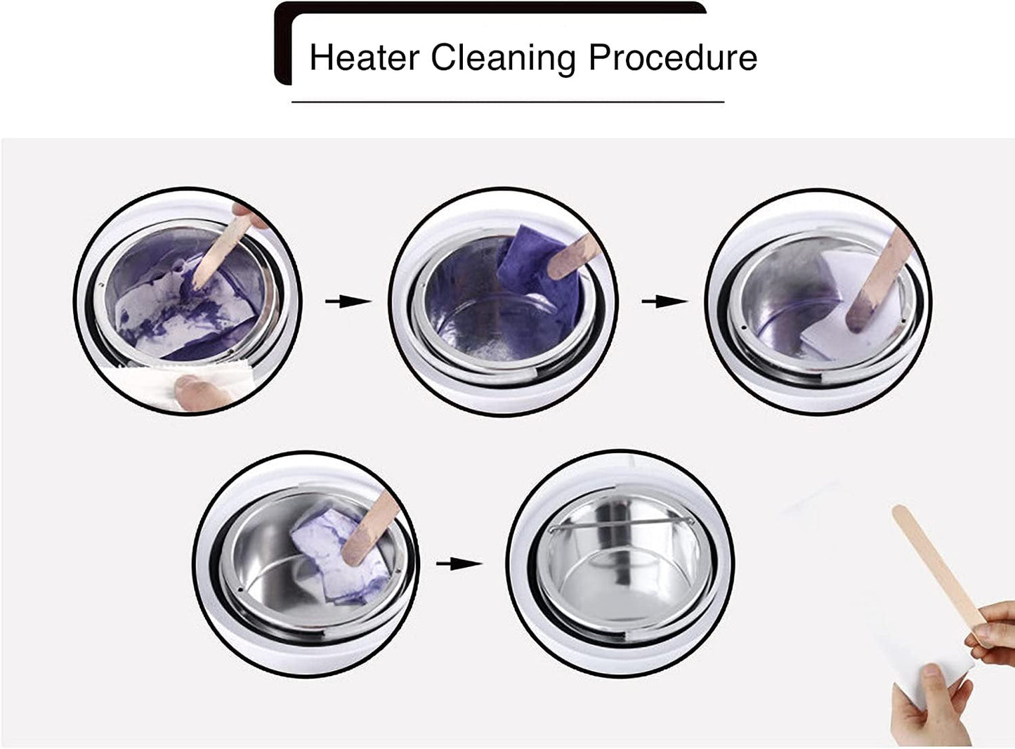 Vaska sildītājs matu noņemšanai 100W