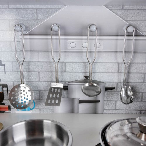 Koka virtuve - balta/zelta