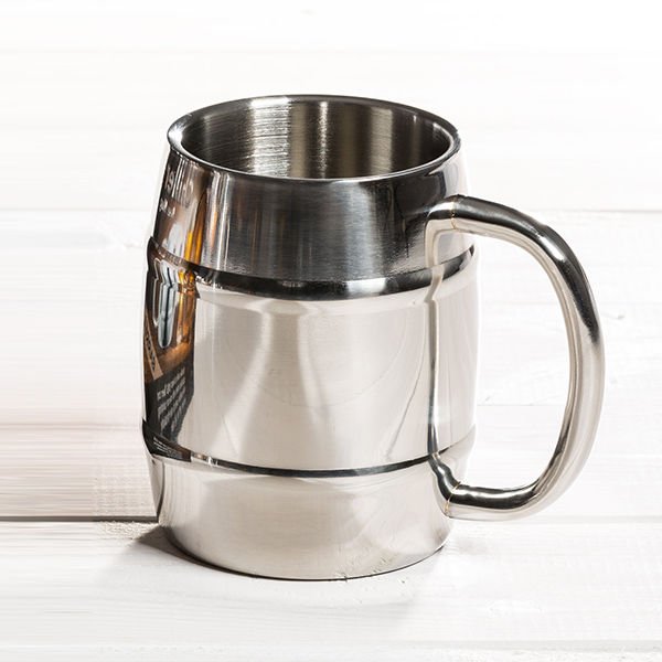 Alus kauss, atdzesējoša tērauda muca