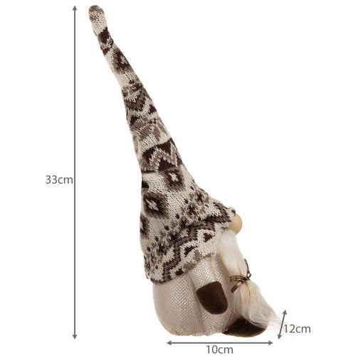 Pelēks rūķis ar LED gaismu