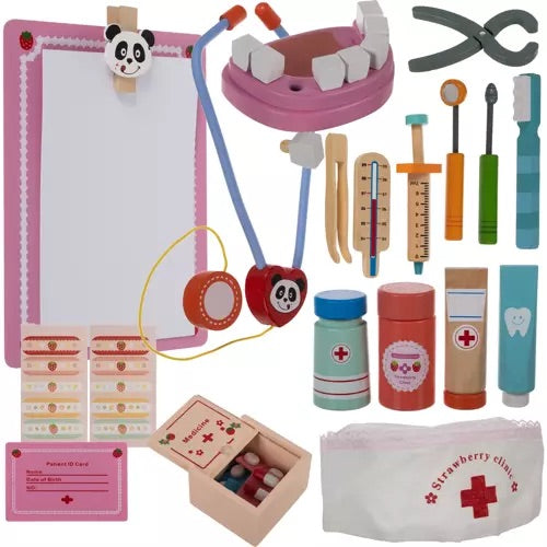 Zobārsta komplekts koka