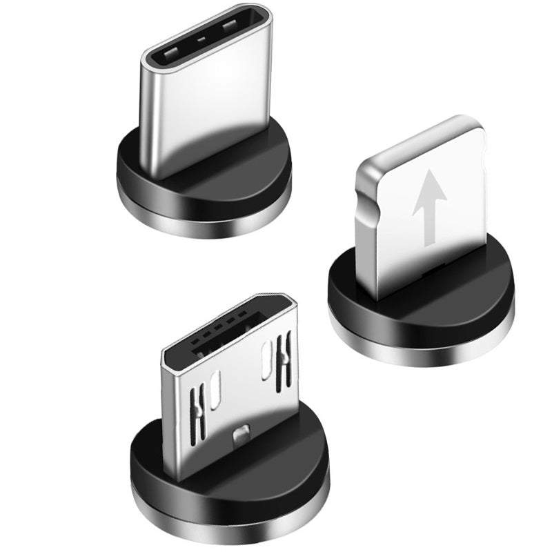 Vads, kabelis, magnētiskais lādētājs 3in1 (Micro USB, type-C, iPhone lightning) telefonam