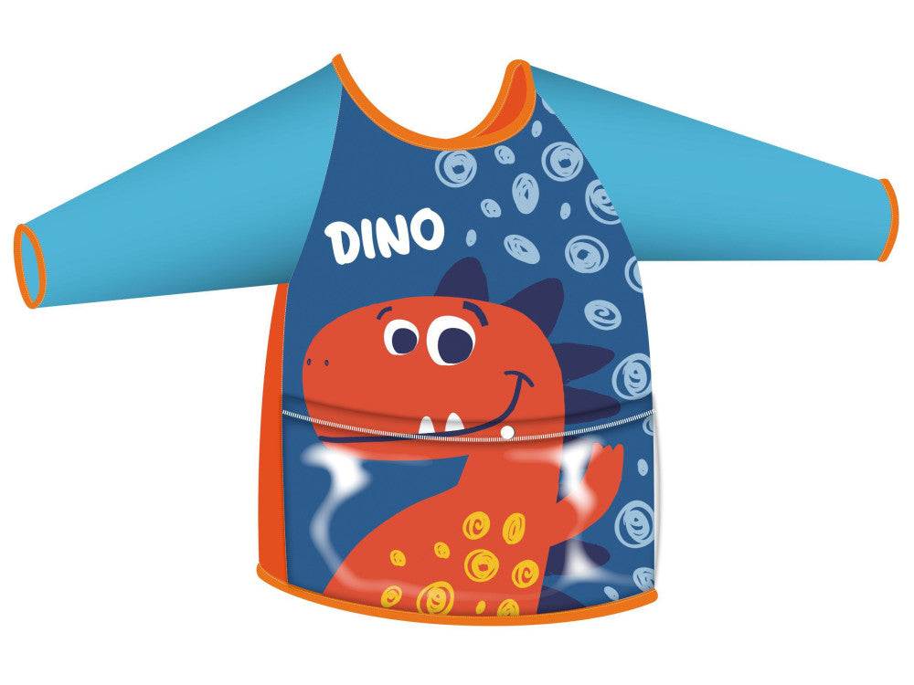 Dinozauru zils bērnu gleznošanas priekšauts