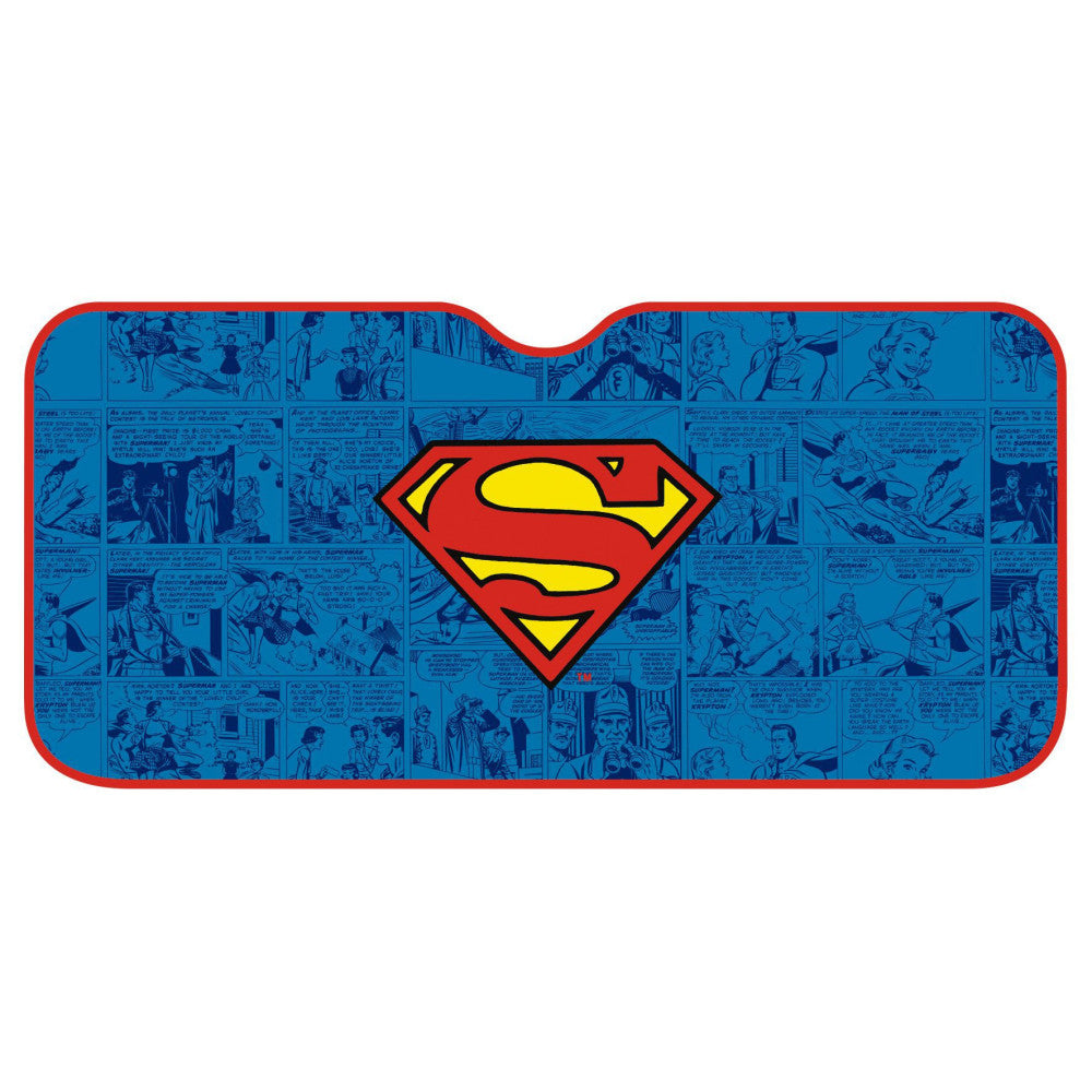 Superman alumīnija automašīnas saules aizsargs, priekšējais vējstikls 130x70 cm