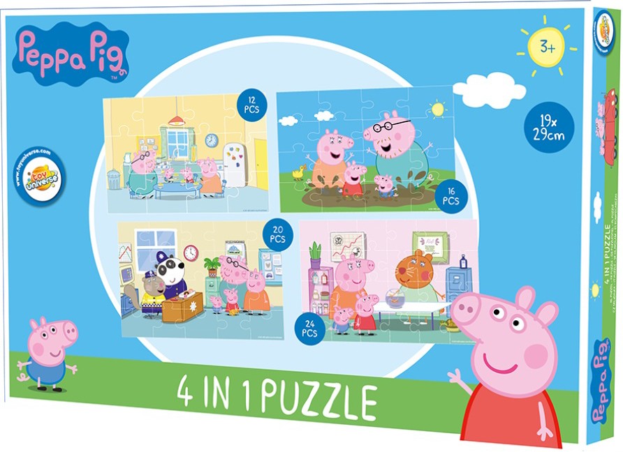 Peppa Pig 4-in-1 puzle