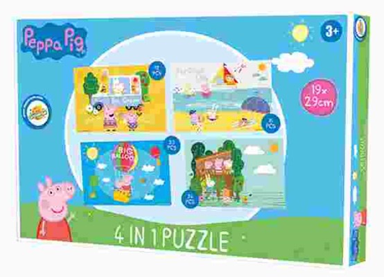 Peppa Pig 4 vienā puzle