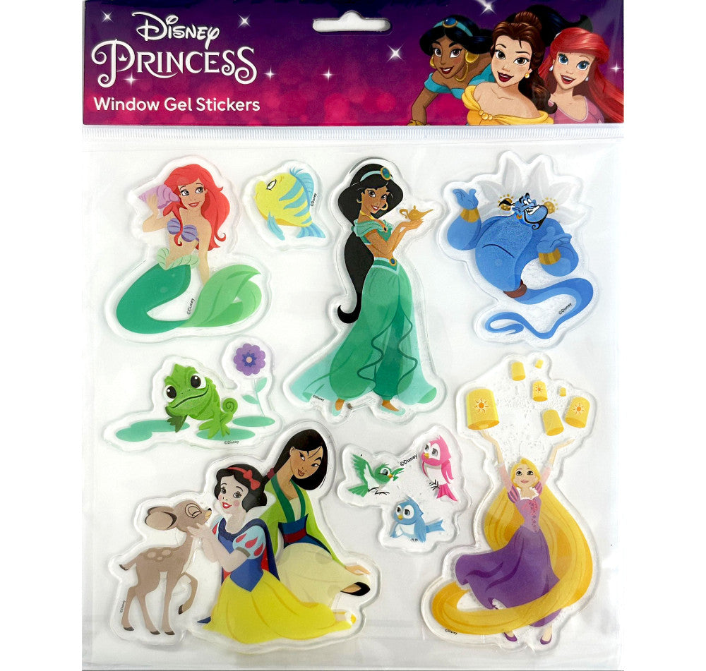 Disney Princess gēla uzlīmju komplekts logam