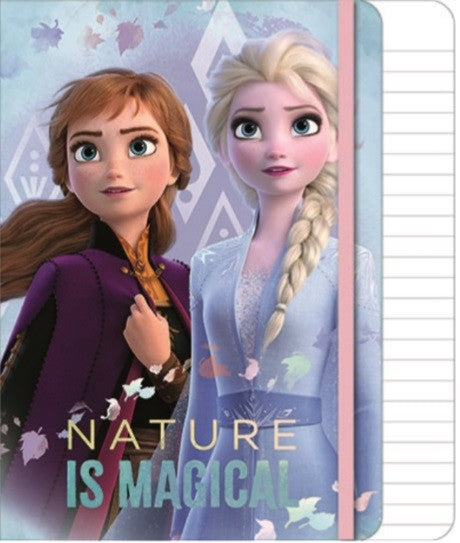 Disney Frozen hipnotizējošā ziemas piezīmju grāmatiņa A/5 līnijveida formā, 80 lappuses