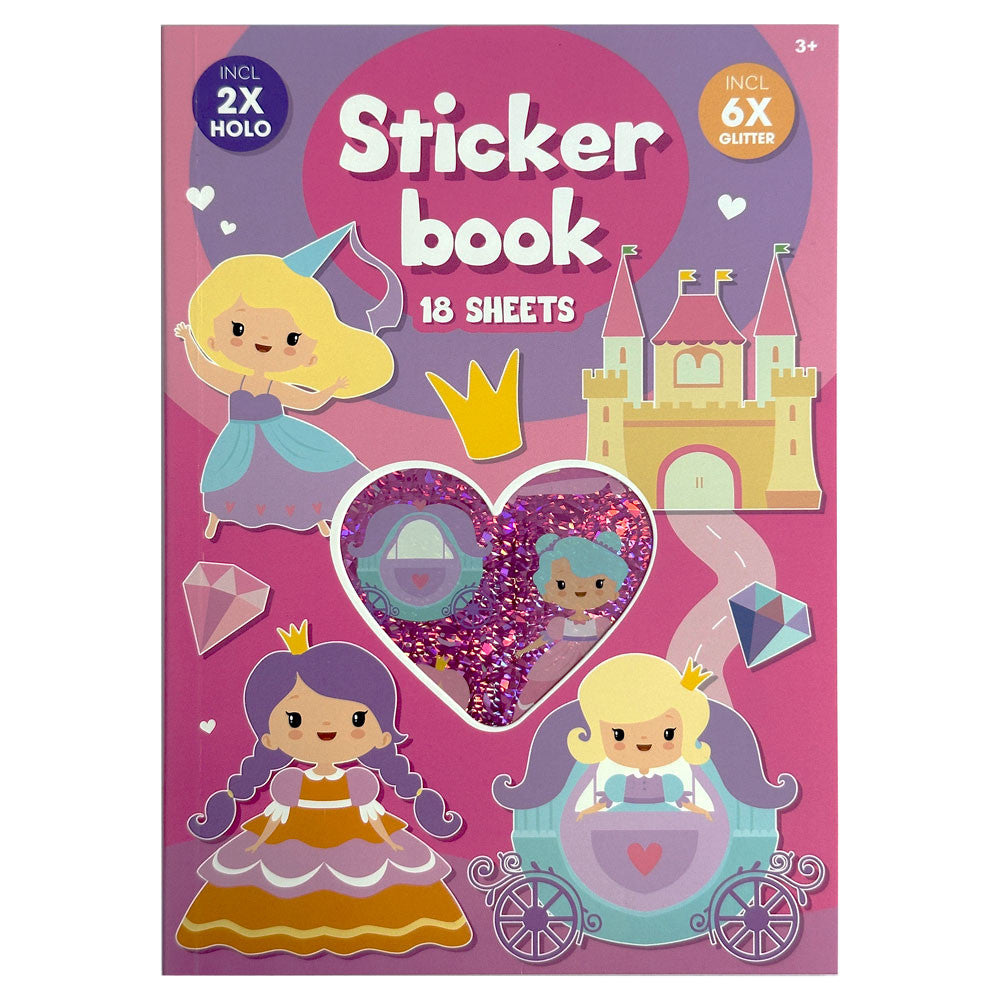 Princeses rozā A5 uzlīmju albums
