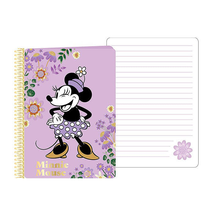 Disney Minnie violeta spirālveida piezīmju grāmatiņa A5