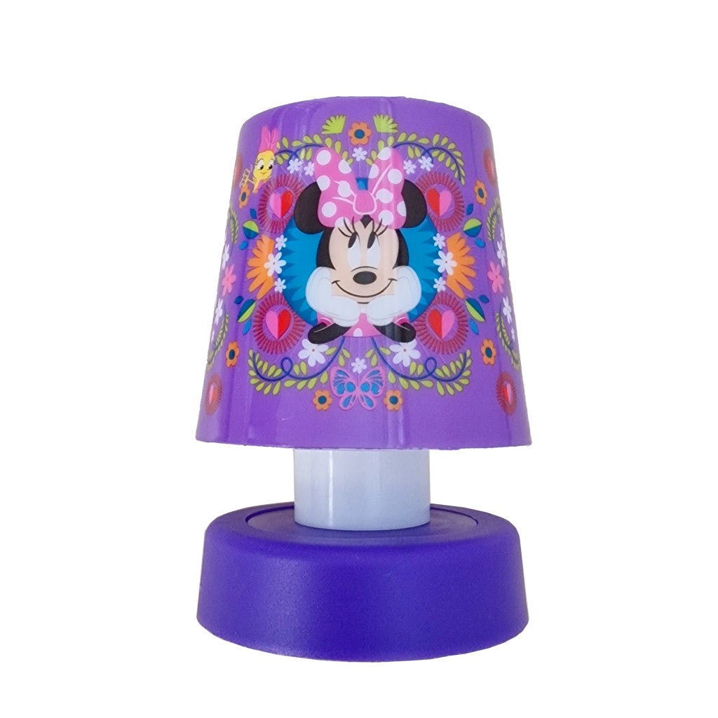 Disney Minnie violeta mini galda lampa 11 cm