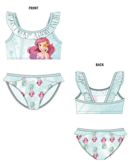 Disney Princess Ariel bērnu peldkostīms, bikini 98-128 cm