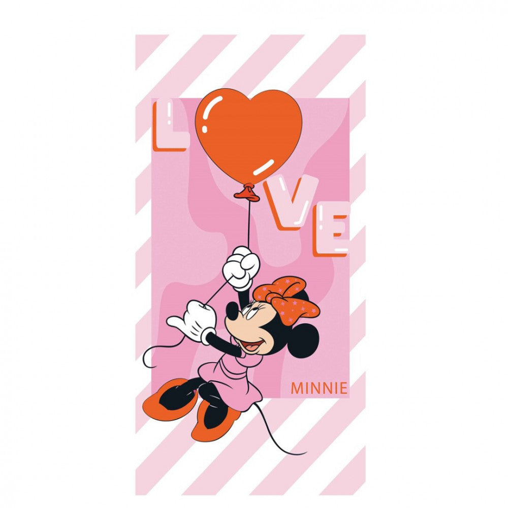 Disney Minnie Love vannas dvielis, pludmales dvielis 70x140cm