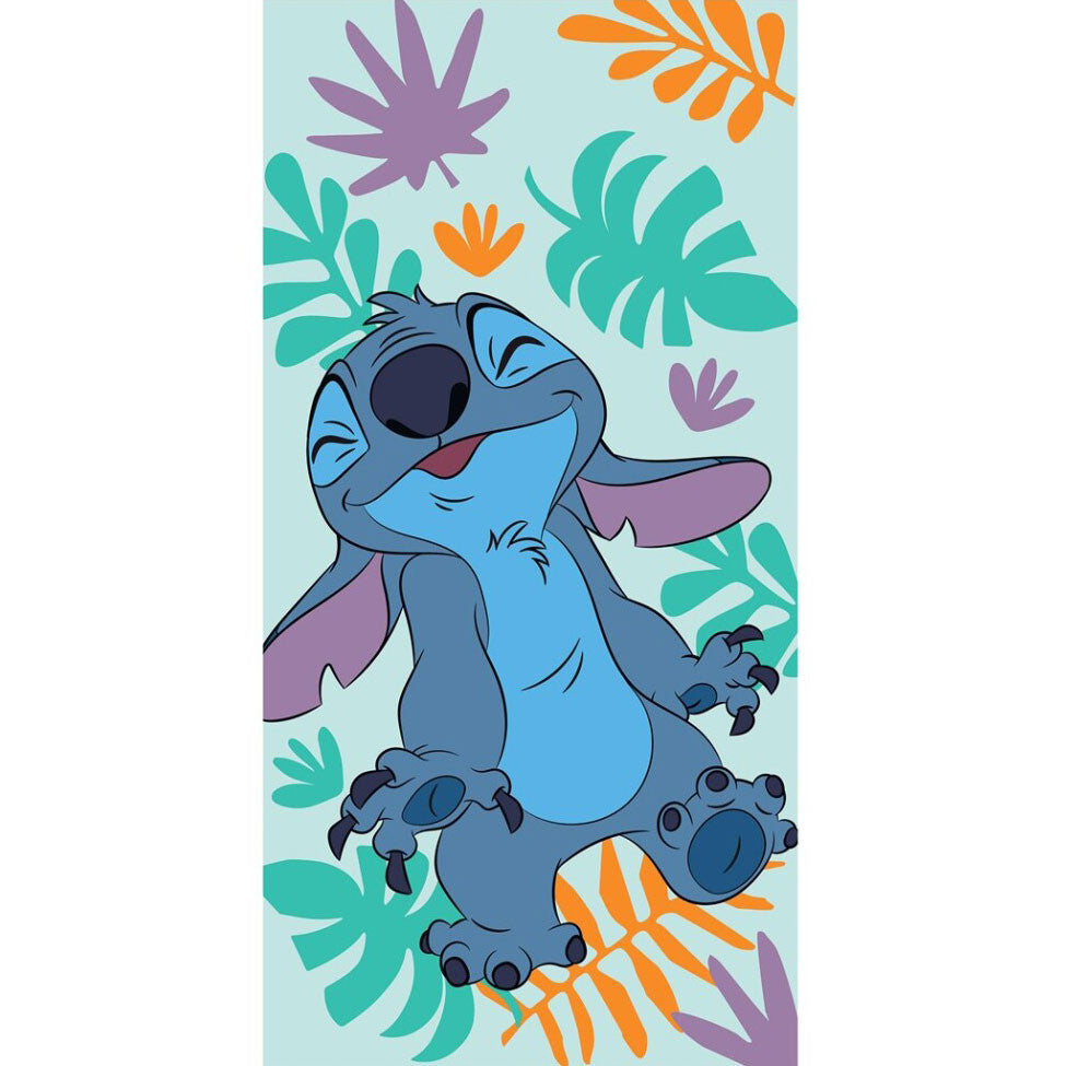 Disney Lilo un Stitch Fun Colores vannas dvielis, pludmales dvielis 70x140cm