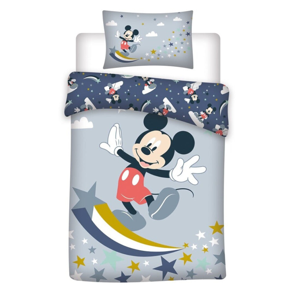 Disney Mickey Star bērnu gultasveļas pārvalks 100–140 cm, 40–60 cm