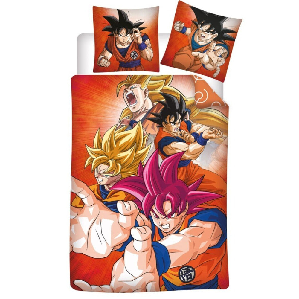 Dragon Ball gultasveļas komplekts 140–200 cm, 63–63 cm mikrošķiedra
