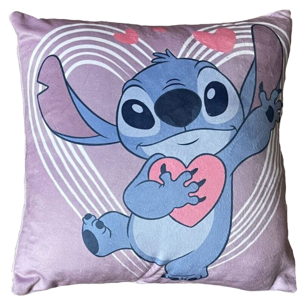 Disney Lilo un Stitch dekoratīvais spilvens ar noņemamu pārvalku 35x35 cm