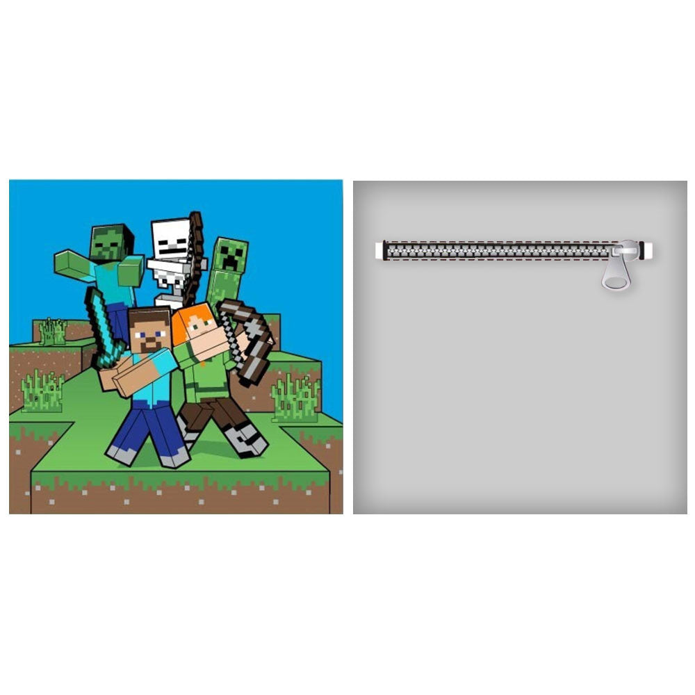 Minecraft dekoratīvais spilvens ar noņemamu pārvalku 35x35 cm samts