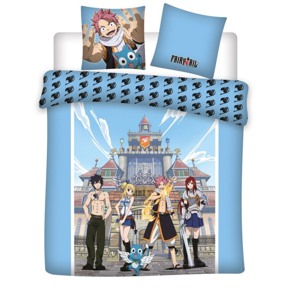 Fairy Tail dubultais, dubultais segas pārvalks 240√ó220cm, 63x63 cm mikrošķiedra