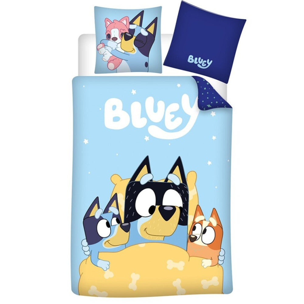 Bluey gultasveļas komplekts 140√ó200cm, 65√ó65 cm