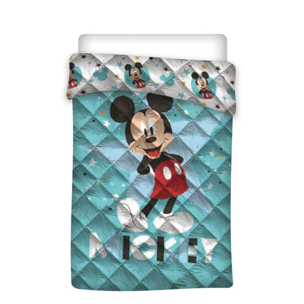 Disney Mickey Pose stepēts gultas pārklājs, sega 140x200cm