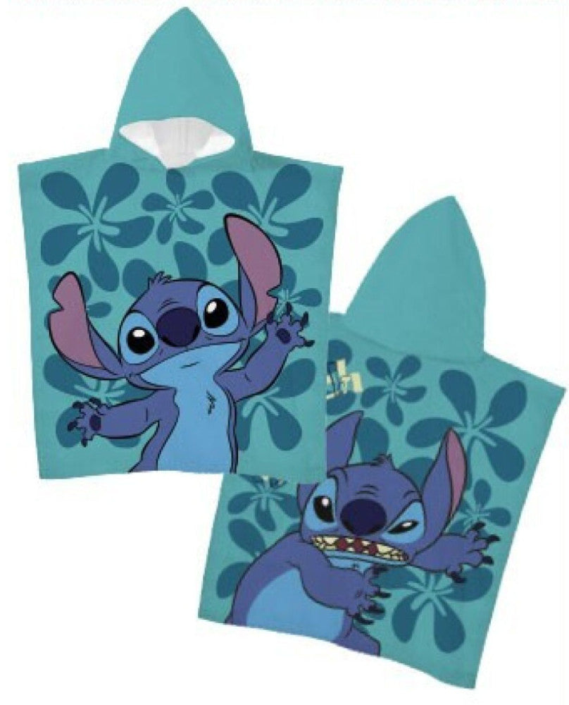 Disney Lilo un Stitch Little Mischief pludmales dvielis pončo 55x110 cm (ātri žūstošs)