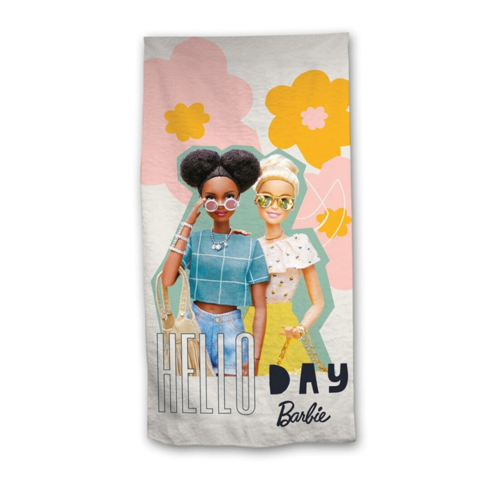 Barbie Hello vannas dvielis, pludmales dvielis 70x140cm (ātri žūstošs)