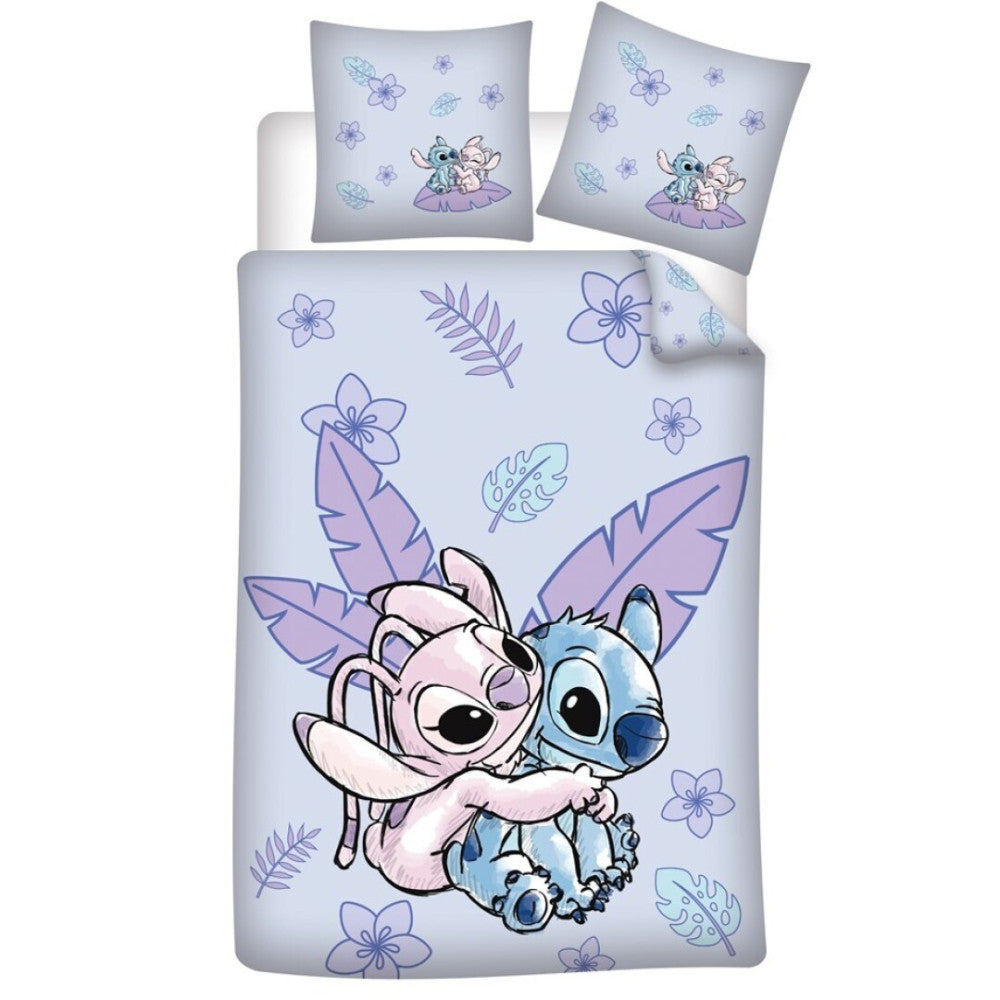 Disney Lilo un Stitch mīļotāju gultasveļas komplekts 140–200 cm, 65–65 cm