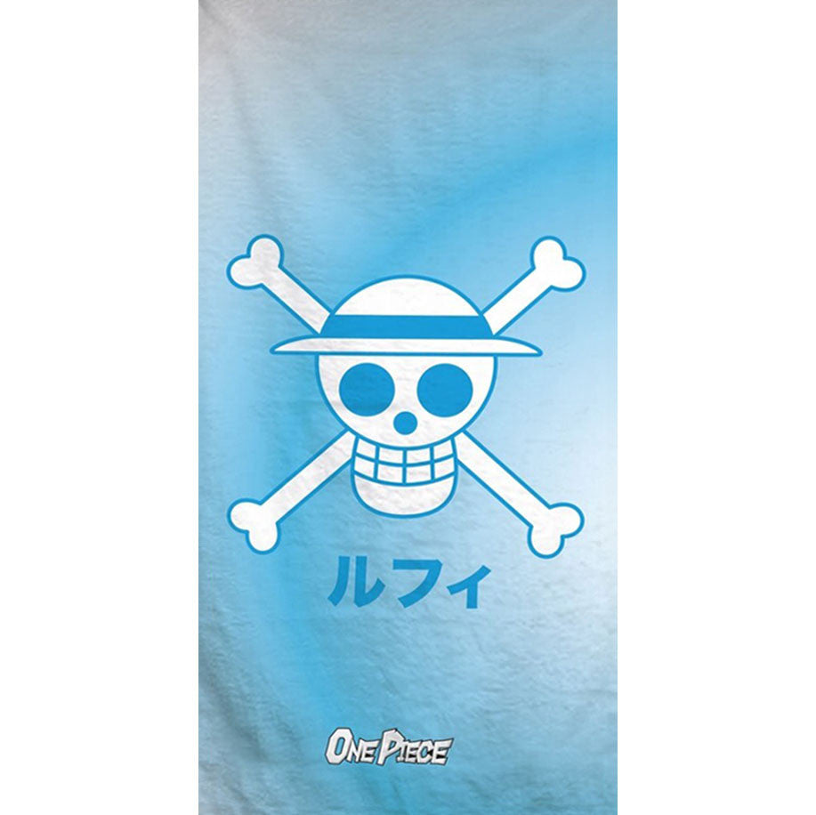 One Piece Skull vannas dvielis, pludmales dvielis 70x140cm