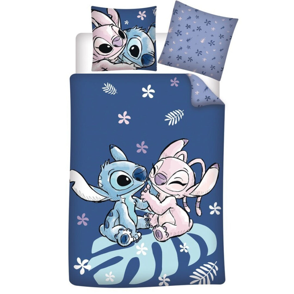 Disney Lilo un Stitch Love gultasveļas komplekts 140–200 cm, 70 x 90 cm