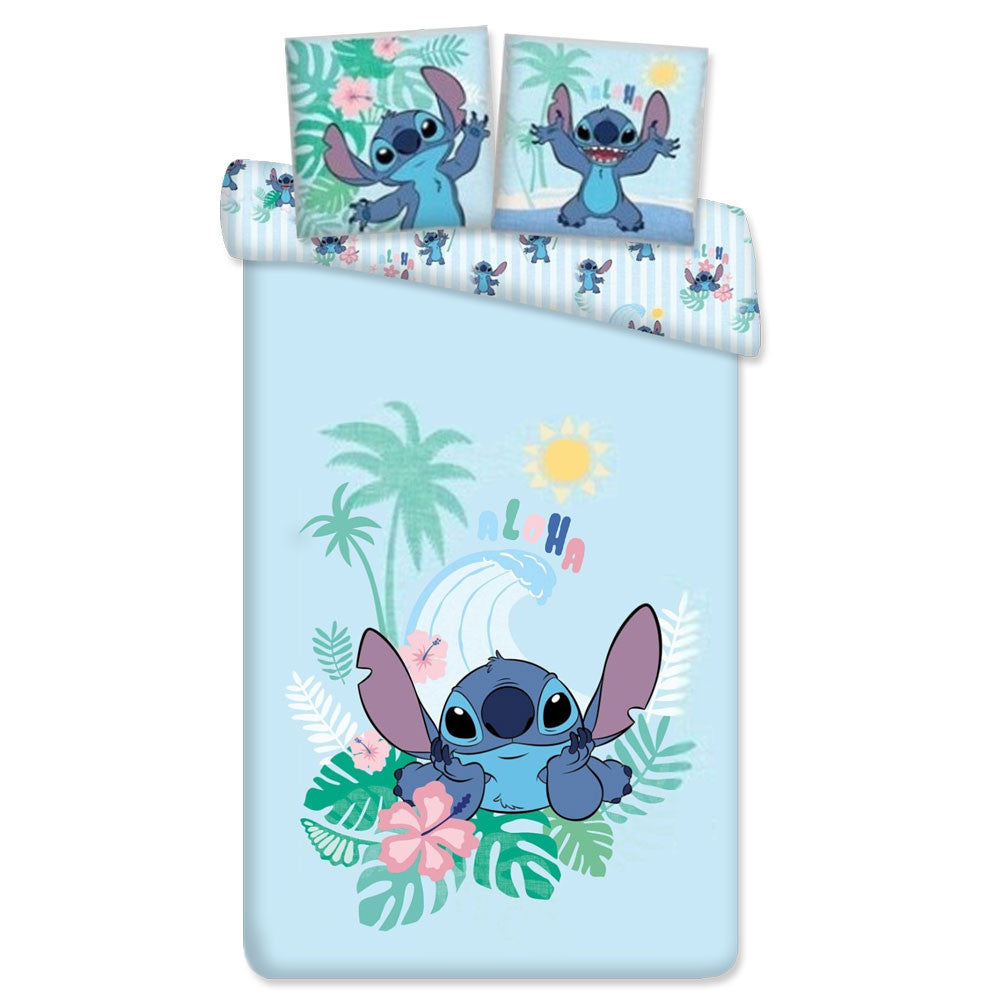 Disney Lilo un Stitch Aloha gultasveļas komplekts 140–200 cm, 70x90 cm