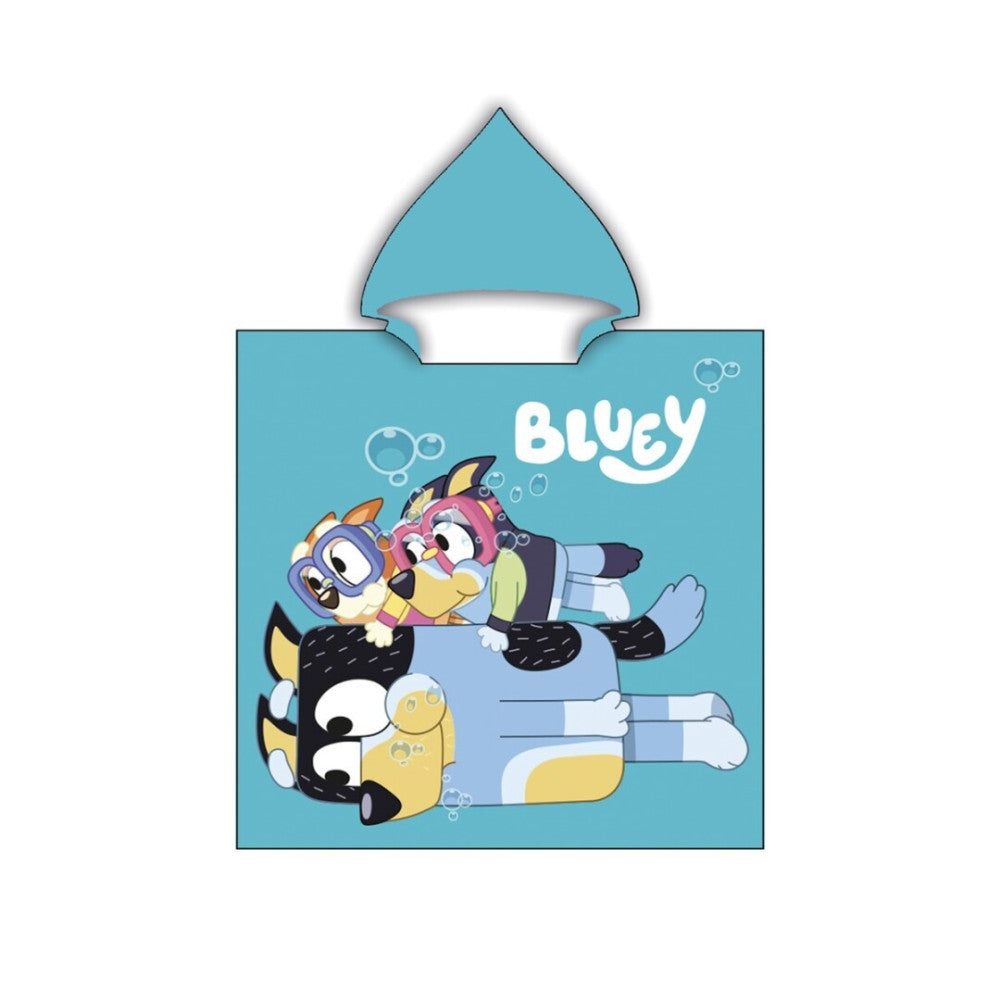 Bluey Diving pludmales dvieļu pončo 55x110 cm (ātri žūstošs)