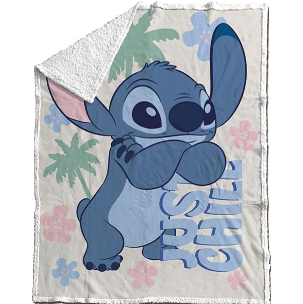 Disney Lilo un Stitch Just Chill Šerpu sega 130x170cm