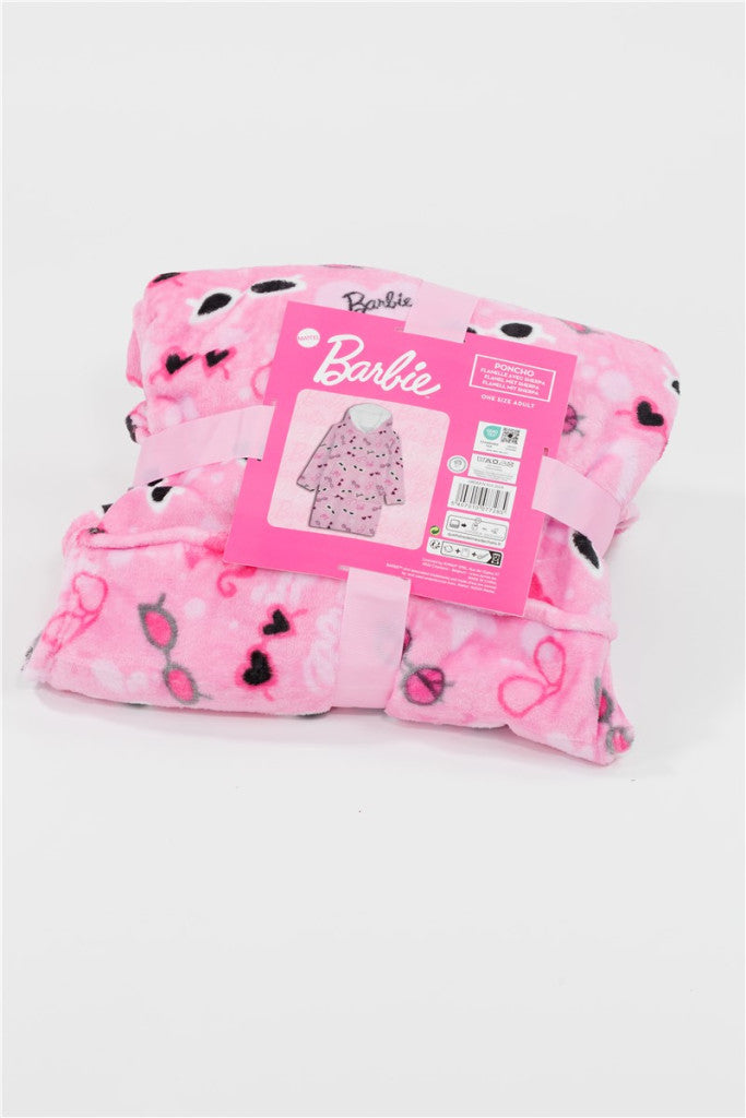 Barbie Glasses pieaugušo pārvelkamā plīša flīsa sega, pončo