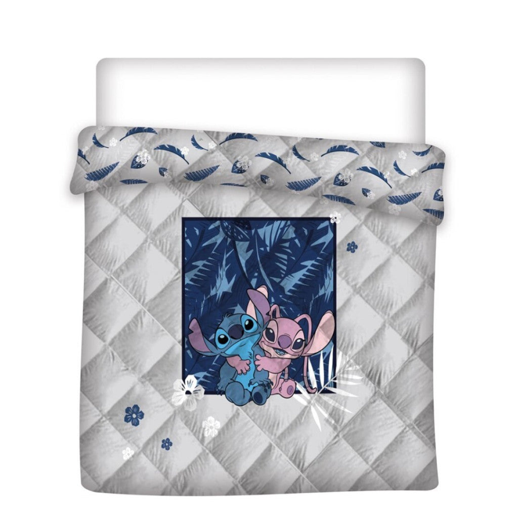 Disney Lilo un Stitch stepēts gultas pārklājs, sega 240x220cm