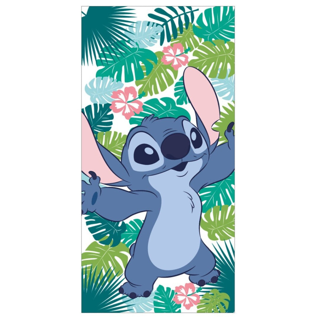 Disney Lilo un Stitch vannas dvielis, pludmales dvielis 70x140cm (ātri žūstošs)