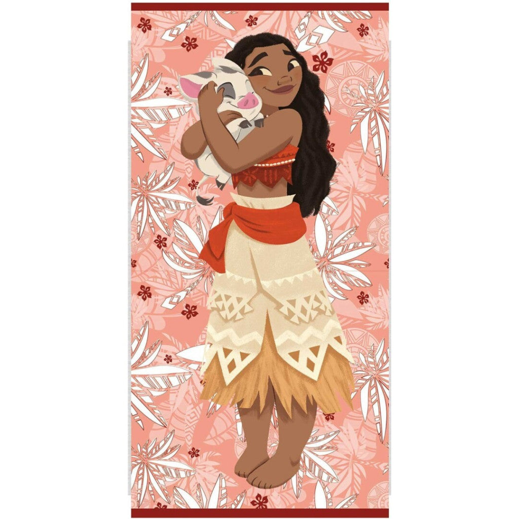 Disney Vaiana Pua vannas dvielis, pludmales dvielis 70x140cm (ātri žūstošs)