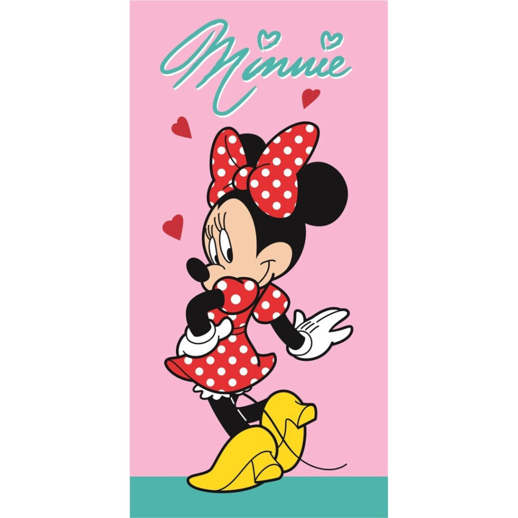 Disney Minnie vannas dvielis, pludmales dvielis 70x140cm (ātri žūstošs)