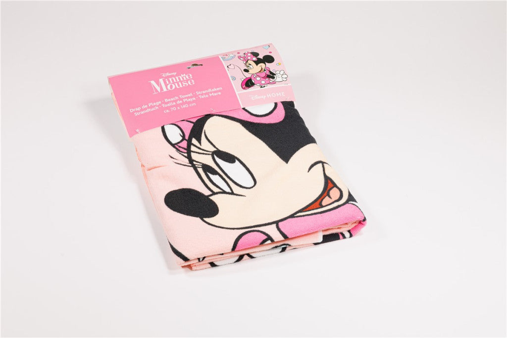 Disney Minnie vannas dvielis, pludmales dvielis 70x140cm (ātri žūstošs)