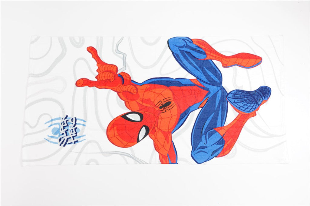 Zirnekļcilvēka Supervaroņa Šūpoles vannas dvielis, pludmales dvielis 70x140cm (ātri žūstošs)