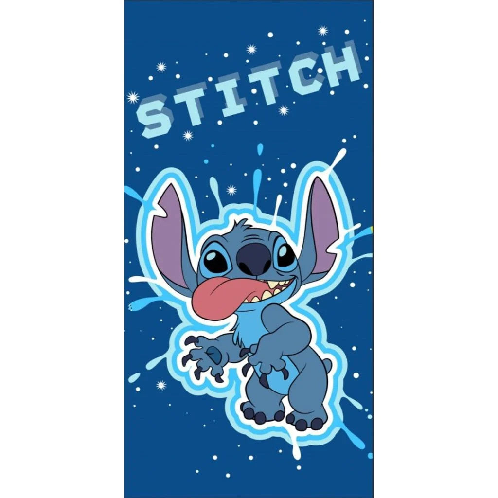 Disney Lilo un Stitch vannas dvielis, pludmales dvielis 70x140cm (ātri žūstošs)