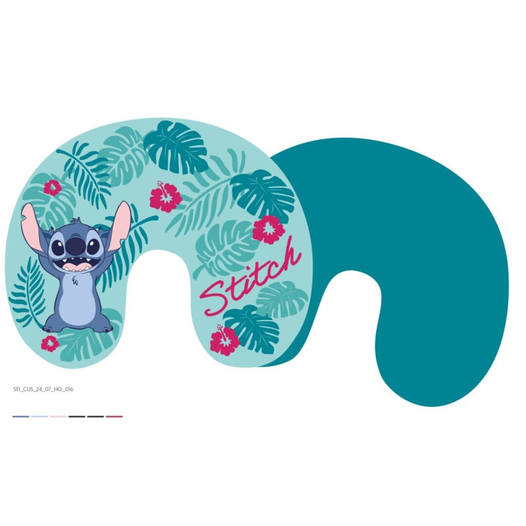 Disney Lilo un Stitch Hibiscus ceļojumu spilvens, kakla spilvens