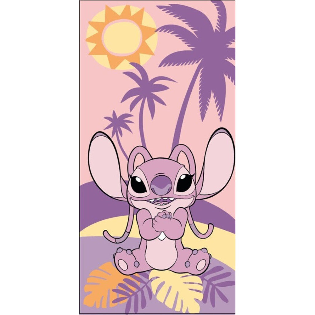 Disney Lilo un Stitch Paradise vannas dvielis, pludmales dvielis 70x140cm (ātri žūstošs)