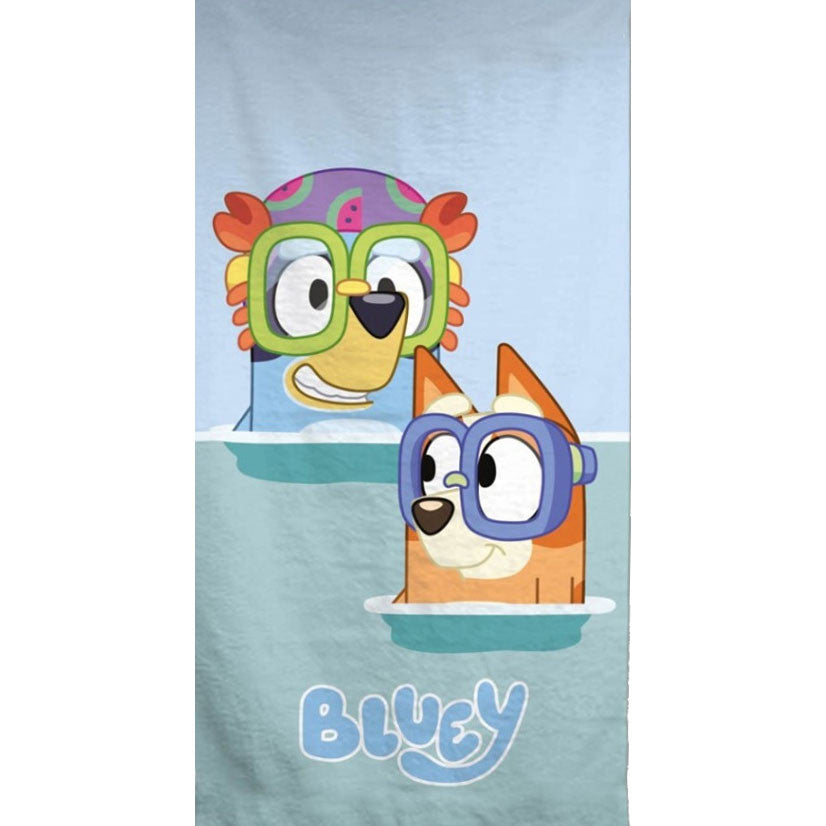 Bluey peldēšanas vannas dvielis, pludmales dvielis 70x140cm