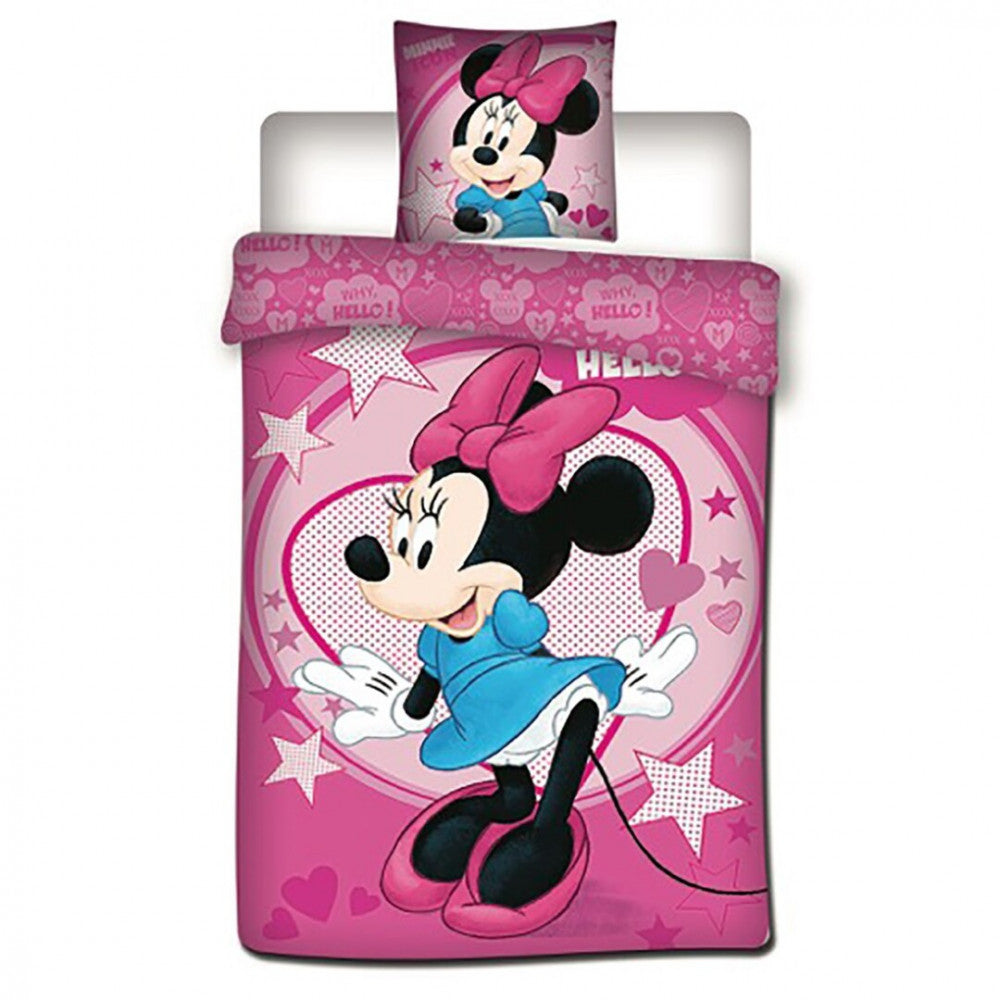 Disney Minnie Sweetheart gultasveļas pārvalks 140–200 cm, 63–63 cm mikrošķiedra