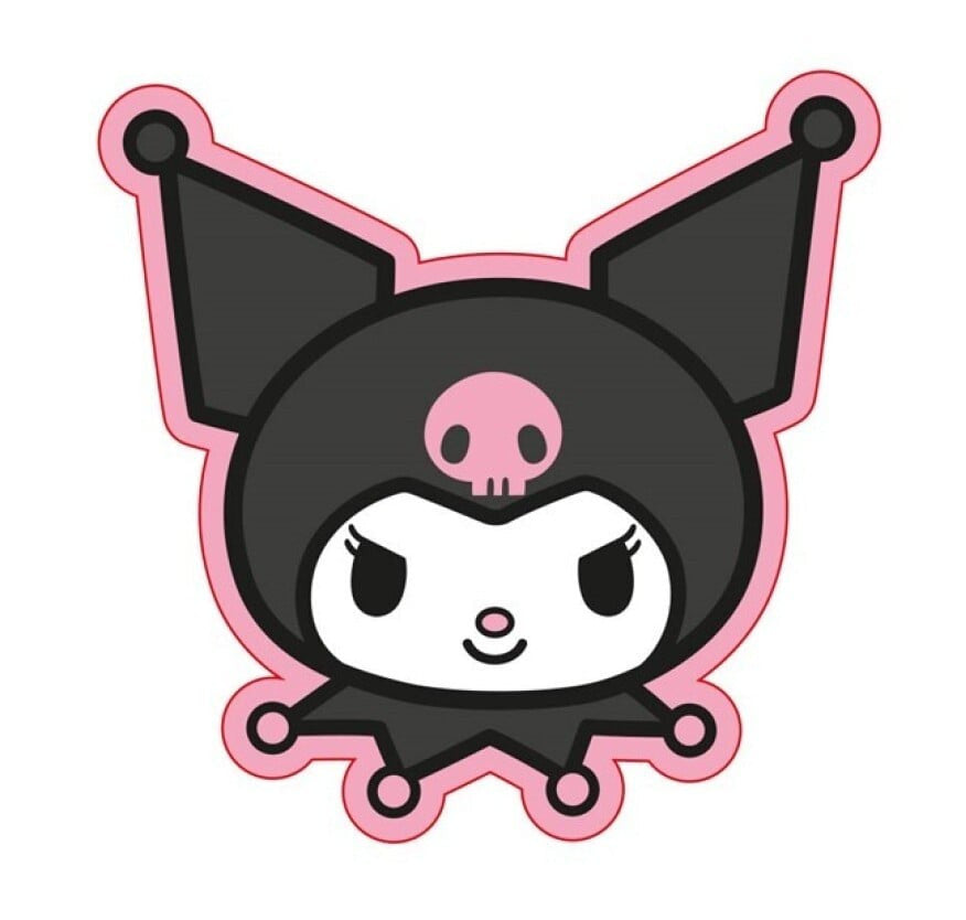 Hello Kitty Kuromi dekoratīvais spilvens 34x32 cm samts