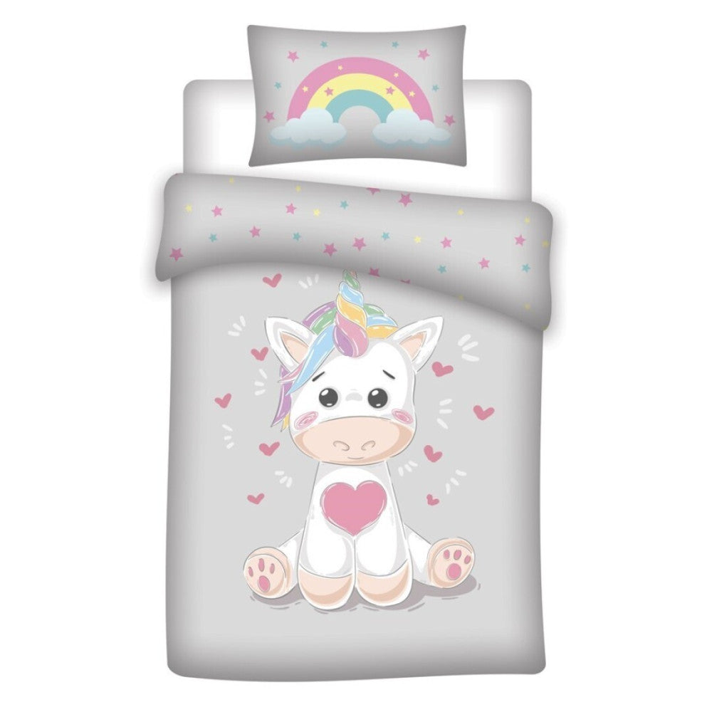 Unicorn Baby bērnu gultasveļas pārvalks 100√ó135 cm, 40√ó60 cm