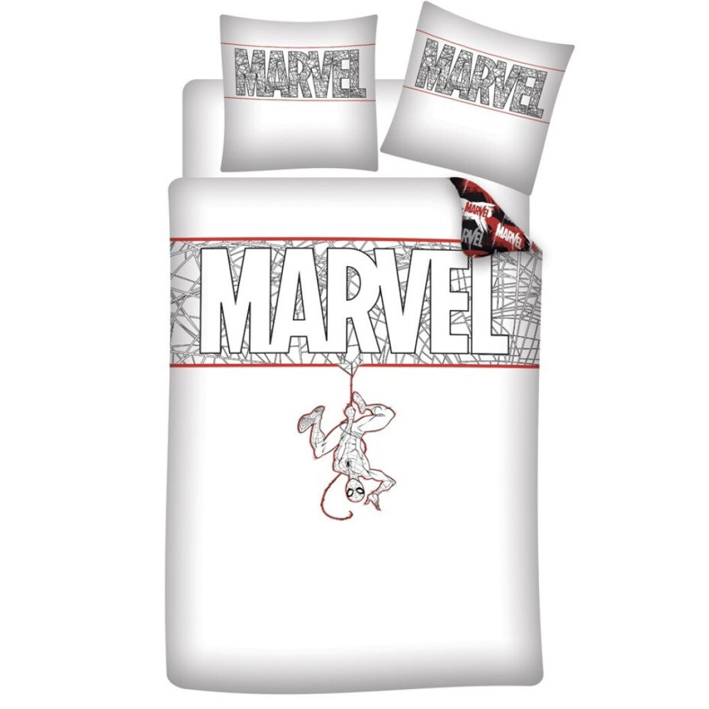 Zirnekļcilvēka Marvel gultasveļas komplekts 140√ó200cm, 65√ó65 cm